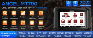 เครื่องอ่านโค้ด OBD2 AD700แบบแอนเซล ABS SRS เครื่องมือวินิจฉัยเครื่องยนต์พร้อมกรอบแสดงข้อมูลที่อยู่ในสถานะ Live freeze I/M ความพร้อมใช้งานการอัปเดต USB Wi-Fi - Product Image 2