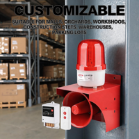 Dispositif d'avertissement sonore et lumineux industriel 3000M 220V, système d'alarme LED haute puissance, klaxon d'urgence incendie, télécommande JZXF-01YK