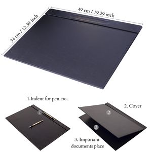 Juego de Accesorios de Escritorio de Cuero Negro - Accesorios de Oficina para Escritorio - Organizador de Escritorio y Almacenamiento de Oficina - Product Image 2