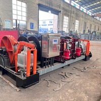 Treuil électrique à double tambour DINGLI 2JM10 6, type conventionnel, pour la manutention de plateformes de maintenance de chaudières