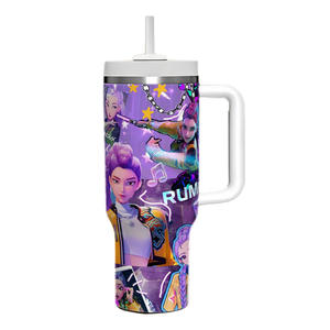 New Kpop Demon Hunters 40oz <b>Water</b> <b>Bottle</b> Large-capacity 304 Stainless Steel Insulated K Pop Cup Custom 30 40 oz Tumbler - Product Image 3