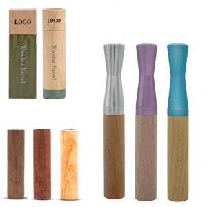 Inalatore Aromatizzato in Legno Senza Fumo per Uso Orale, Capacità 5ml, per Smettere di Fumare e Vaping, con Olio Essenziale Aromatizzato Calmante - Product Image 1