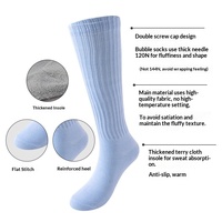 Chaussettes mi-mollet côtelées multicolores vives pour femmes, en coton doux, style décontracté, pour le quotidien