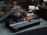 Fait à la main 20*20*18cm rétro bâtiment Gundam Diorama personnalisé 1/64 échelle Miniature pour bac à sable photographie passe-temps vitrines