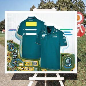 Chất lượng cao xu hướng Polo <span class=keywords><strong>F1</strong></span> 2026 Fernando <span class=keywords><strong>Alonso</strong></span> đội lái xe thoáng khí mùa đông/Mùa Hè Ngắn Tay Áo cộng với kích thước T-Shirt đua - Product Image 3
