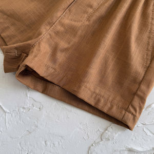 幼児用ピュアコットンセット子供用シンプルで快適なシャツショーツ2点セット - Product Image 6