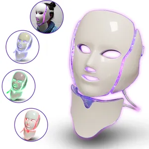 Produk Kecantikan 7 warna Led masker wajah, masker terapi foton maskara