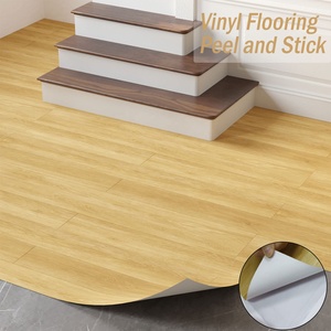 Self-Adhesive Waterproof <strong>PVC</strong> <strong>Vinyl</strong> <strong>Flooring</strong> Roll Peel Stick Wood Tiles for Kitchen RV Other Spaces with Plain Surface Texture - Product Image 4