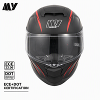 Casque de sécurité intégral certifié ECE. Coque en ABS de couleur tendance. Convient à toutes les saisons. Approvisionnement direct de la marque MY.