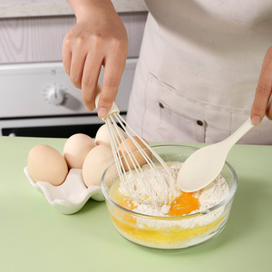 Mini <b>Silicone</b> Kitchenware Set 6 Pieces <b>Baking</b> Tools Spatula Oil Brush Whisk Tongs For Baby Food And Cooking - Product Image 2