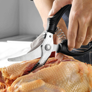 Tijeras para Aves de Corral, Tijeras de Cocina Resistentes a la Oxidación, Tijeras de Cocina de Alta Resistencia con Resorte para Deshuesar Pollo - Product Image 2