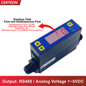 MF4003 MF4008 Débitmètre <span class=keywords><strong>Gaz</strong></span> Numérique Inline Capteur Contrôleur Masse Air Oxygène Azote Argon débitmètre de <span class=keywords><strong>gaz</strong></span> - Product Image 4
