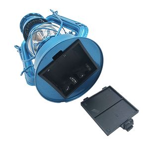 19CM Mini Dimmable Pin Retro Treo Bão Dầu Hỏa Ánh Sáng 245 <span class=keywords><strong>Led</strong></span> Bão Đèn Lồng Chất Lượng Với Màu Xanh - Product Image 5