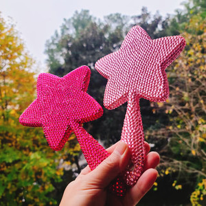 Tự làm trang điểm sao Gương tay long lanh xách tay túi nhỏ gọn du lịch cầm tay gương - Product Image 4