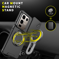 Étui de protection antichoc magnétique en TPU+PC avec support rotatif à 360° et protection coulissante anti-traces de doigts pour Infinix Hot 60 Pro Plus