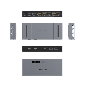 ปลั๊กแอนด์เพลย์สวิตช์ KVM 2พอร์ต1920*1080 HDMI2.1พร้อมฮับ USB3.0และสามารถใช้กับคอมพิวเตอร์2เครื่องได้ - Product Image 3