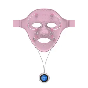 LED Mask Massager Facial Acupuncture Points 3D Vibration Massage Facial Mask SPA Beauty Face Mask For Shrink Pores
