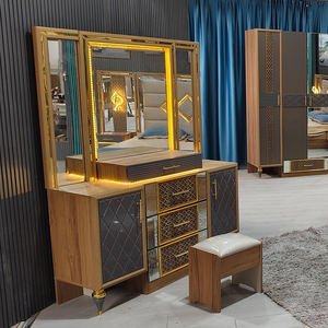 Ensemble <span class=keywords><strong>de</strong></span> Chambre à Coucher Moderne Complet Taille King avec Cadre en Bois, Meubles <span class=keywords><strong>de</strong></span> Luxe pour la Maison - Product Image 4