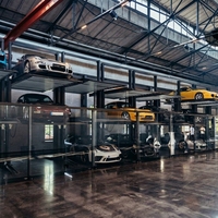 Vente en gros usine, sur mesure, certifié CE, Plateforme hydraulique pour le stationnement de voitures à 3 niveaux et 2 poteaux, pour garages résidentiels et commerciaux