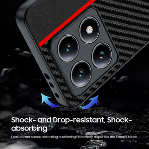Para Xiaomi 14T Funda de teléfono Textura de fibra de lujo Protección antigolpes Funda de teléfono a prueba de golpes para Xiaomi 14T - Product Image 2