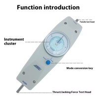 Aigu NK10-500N Jauge de force numérique à main Pointeur de haute précision Dynamomètre Push-Pull Dynamomètre à ressort Extracteur Testeur de poussée