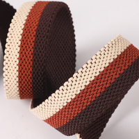 Ceinture unisexe extensible tressée en tissu extensible avec garniture en cuir, ceinture de golf décontractée à rayures avec boucle en alliage
