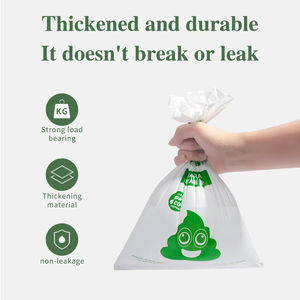 Sac à déjections canines biodégradable et compostable à 100 %, sac à litière écologique pour animaux de compagnie, pour excréments de chat et de chien - Product Image 2