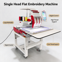 Machine à broder commerciale à tête unique ultime pour toutes les broderies de vêtements