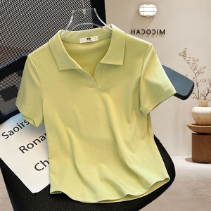 <span class=keywords><strong>Polo</strong></span> pour femmes en <span class=keywords><strong>coton</strong></span> de haute qualité, coupe ajustée, 100% <span class=keywords><strong>coton</strong></span>, vente en gros personnalisée pour l'été - Product Image 6