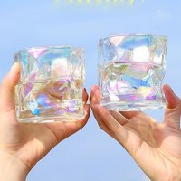 Verre pliant torsadé créatif, verre à whisky, tasse à bière transparente, tasse à eau, tasse à thé, verre à jus résistant à la chaleur