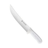 10 inch enkelvoudig slagermes wit PP ergonomisch handvat vleesverwerkingsmes keukenmes makkelijk schoon te maken groothandel levering