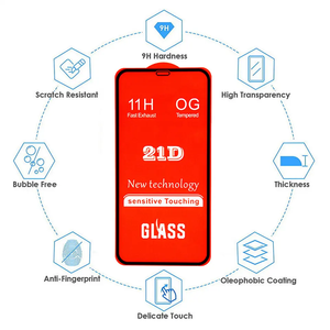 Protector <span class=keywords><strong>de</strong></span> pantalla completa 21D 9H HD para teléfonos móviles <span class=keywords><strong>de</strong></span> la serie Tecno/Infinex, película <span class=keywords><strong>de</strong></span> pantalla <span class=keywords><strong>de</strong></span> radianes 3D antichoque - Product Image 3