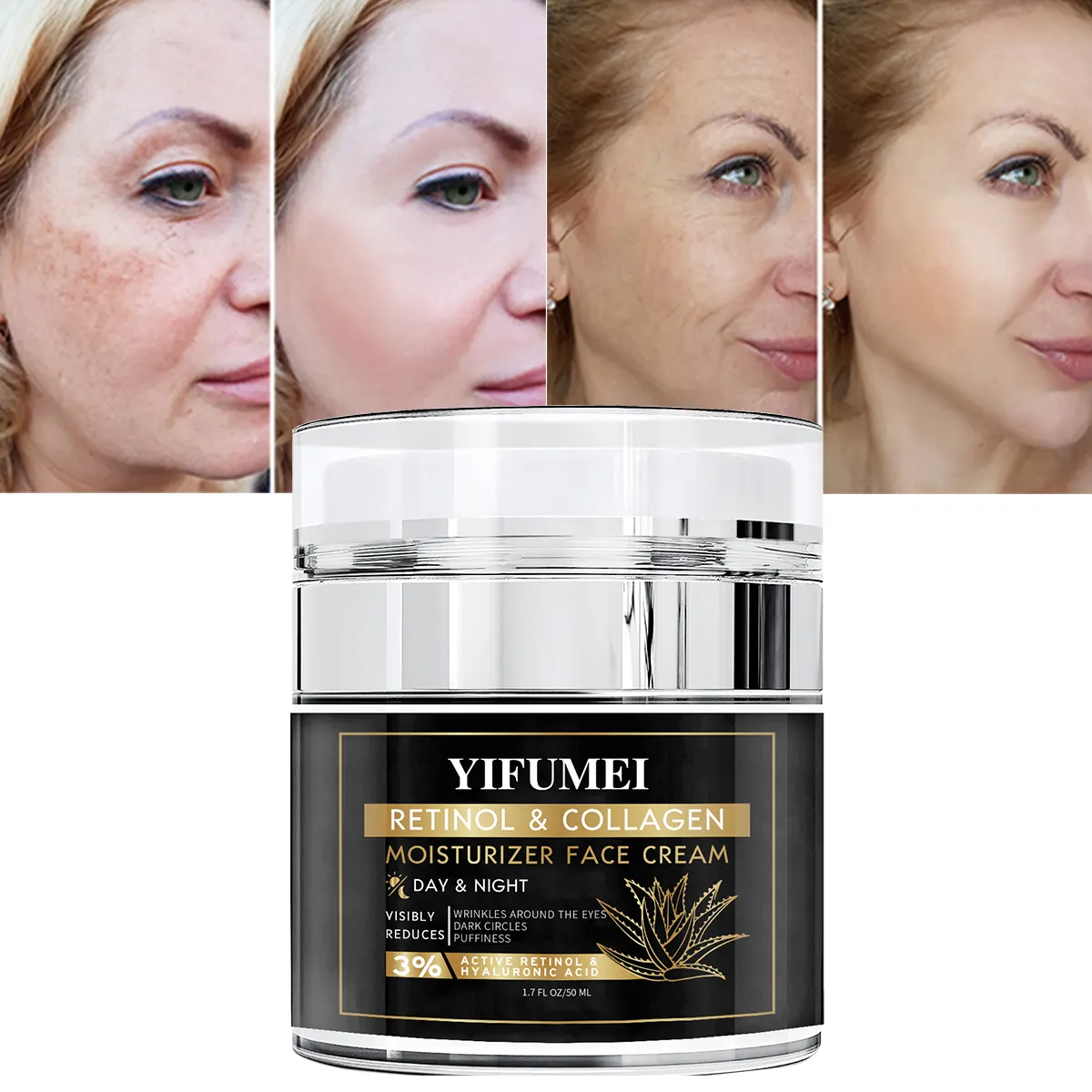 Private Label Day Night Firming Moisturizer Skin Care Moisturizing Whitening Face Collagen Antiaging Retinol Cream for Women
