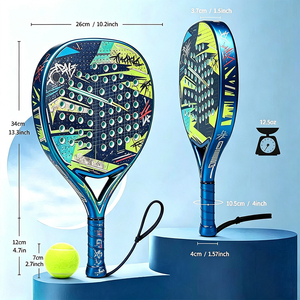 <span class=keywords><strong>Raquette</strong></span> de padel personnalisée en fibre de carbone 18K, fabrication directe d'usine, noyau en EVA personnalisé, <span class=keywords><strong>raquette</strong></span> de padel pour débutants, filet en nylon de haute qualité - Product Image 3
