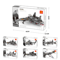 WANGE4001-5006 Modelo de Avión Helicóptero de Combate 1:32 Juguete Educativo de Construcción Bloques de Construcción ABS 688 Piezas para Niños