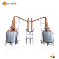 Distillateur Tiantai en cuivre 1HL Pot Still Whisky Vin Gin Vodka Brandy Distillateur d'alcool Équipement de distillation 100L