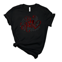 Transfert de strass personnalisé motif amour, thermocollant pour T-shirts