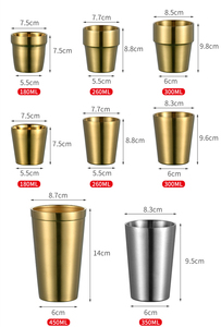 Ly <span class=keywords><strong>Pint</strong></span> Bằng Thép Không Gỉ 6Oz 8Oz Và 12Oz Cốc Bia Kim Loại Cách Nhiệt Hai Lớp Để Giữ Đồ Uống Cốc Cà Phê Lạnh Hoặc Nóng - Product Image 2