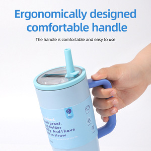 Double-Drinking Design Tumbler With Straw Lid For Travel And Outdoor Use - Product Image 5