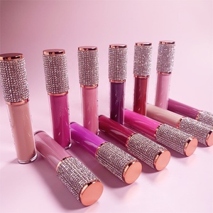 Best Selling Customize OEM Bulk Black Matt Lip Glaze Vendor Pigmented <strong>Pink</strong> Dark <strong>Brown</strong> Glitter Liquid Matte <strong>Lipstick</strong> - Product Image 2
