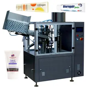Máquina de llenado de crema de lavado facial automático, máquina de llenado y sellado de tubos de plástico para crema de cuidado de la piel