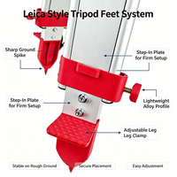 Trípode de Topografía de Alta Resistencia Compatible con Teodolito Leica, Estación Total, Repuestos de Topografía para Medición en Campo de Ingeniería