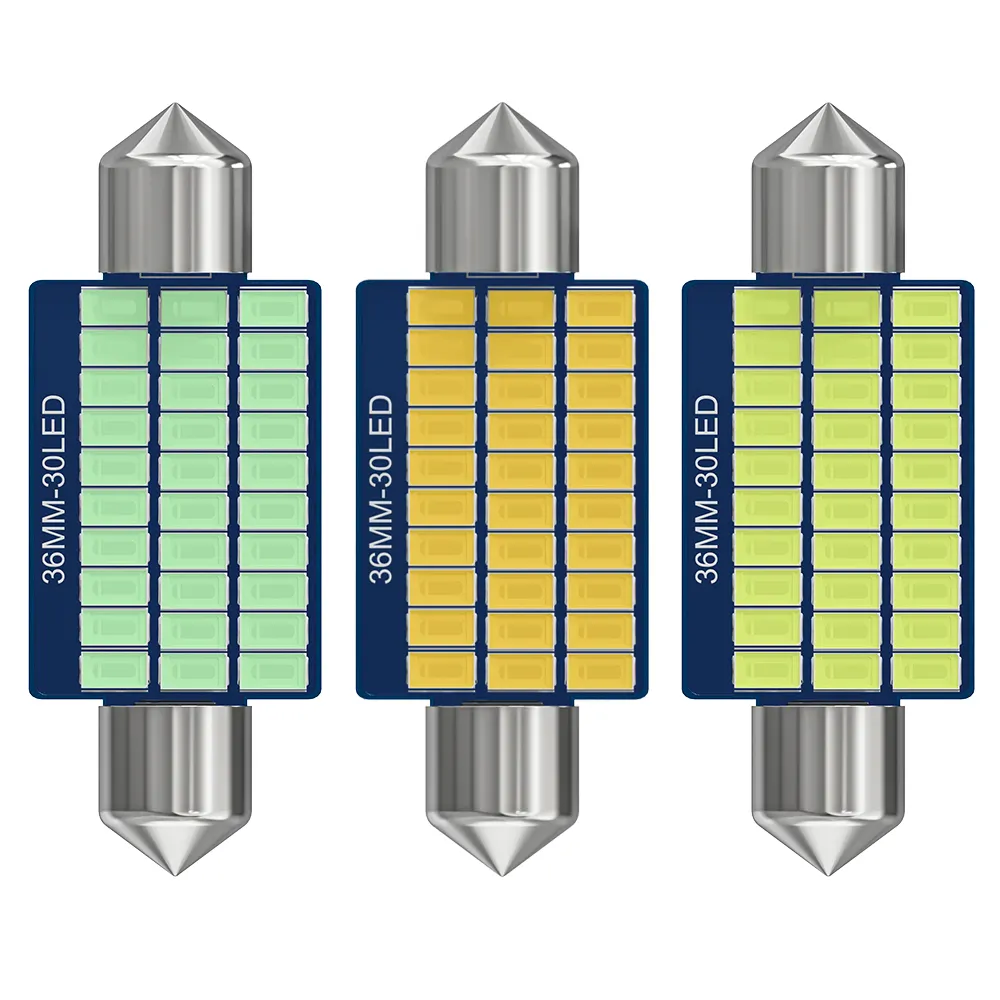 36mm Festoon 3014 Led ışık araba Festoon kubbe ışık otomobil iç ampuller lamba