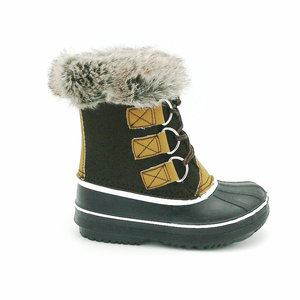 Bottes d'hiver pour enfants YL-2005, fourrure synthétique tendance, chaudes, mi-mollet, imperméables, pour l'extérieur - Product Image 2