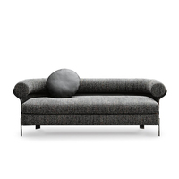 YUAN CHANG Set Sofa Kulit PU Modern dengan Kursi Rebah dan Kaki Baja Tahan Karat Perabot Kamar Tidur Ruang Tamu