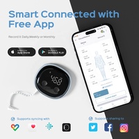Cinta Métrica Digital Inteligente con Bluetooth, Sincronización con Aplicación, Cinta Electrónica de Alta Precisión para Pérdida de Peso y Fitness, Venta al Por Mayor OEM