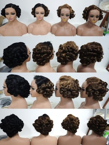 Promoción Letsfly: Pelucas con Cierre de Encaje 4x4 de 25$, 12 Pulgadas, Ondas Sueltas, 190-210 Gramos, Cabello Humano Virgen, Pelucas Bob 9A, Venta al por Mayor 4/27 #   Color - Product Image 3