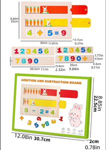 กระดานคำนวณบวกและลบแบบกระต่ายแครอท ฝึกทักษะการนับเลข ฝึกการคิดเชิงตรรกะ เสริ<span class=keywords><strong>ม</strong></span>สร้างควา<span class=keywords><strong>ม</strong></span>รู้ทาง<span class=keywords><strong>คณิตศาสตร์</strong></span> - Product Image 6