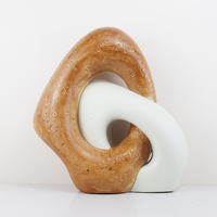 Nouvelle Sculpture en Résine 2026 Design Moderne Beige Jaune Luxe Tuohuangniu Décoration Maison Bureau Hôtel Art Ornement Artisanat Entrelacé