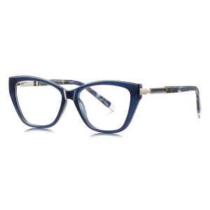 LS209 レディース新作ファッショングラス クロスボーダー トレンドブランド パンク バタフライボックス 幾何学模様シートメタルレッグ アイグラスフレーム - Product Image 5